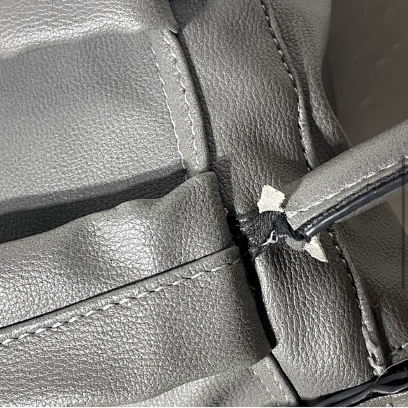 5/$25 Seven Days Grey Vegan (Faux) Leather Backpack - Picture 7 of 14